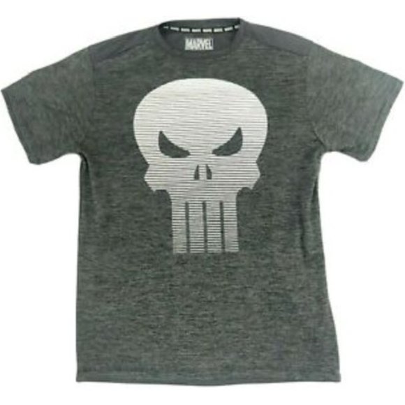 *3/$25* MARVEL Punisher Gray Tee - Picture 1 of 6